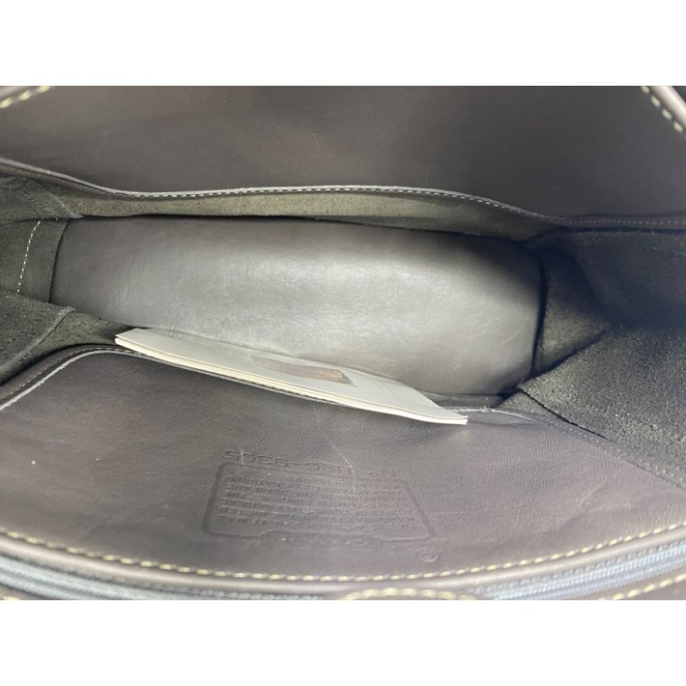 COACH Vintage Leather Crossbody Gray Silver - Picture 10 of 13